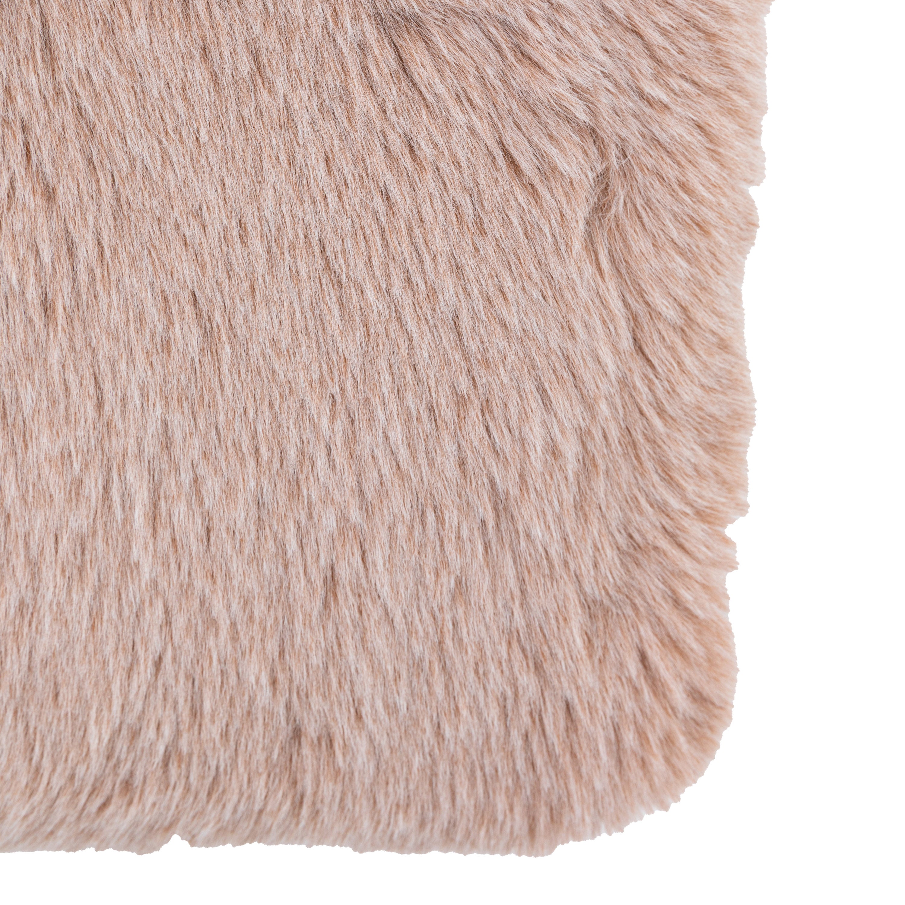 Hasker Mauve Faux Fur Throw